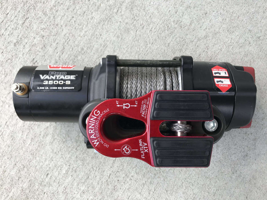 Factor 55 00070-01 FlatLink XTV Winch Shackle Mount Red Factor 55 - Truck Part Superstore
