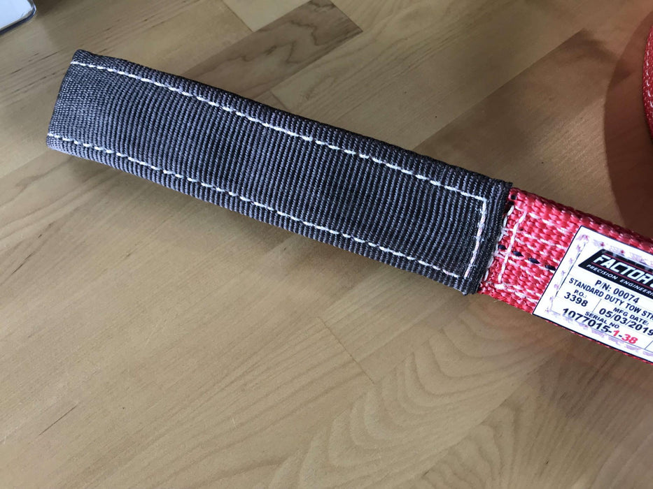 Factor 55 74 30 Foot Tow Strap Standard Duty 30 Foot x 2 Inch Red Factor 55 - Truck Part Superstore