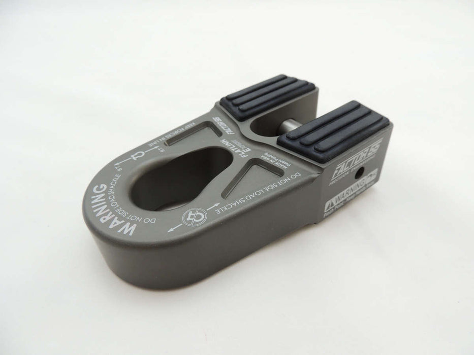 Factor 55 00080-06 FlatLink E Expert Version Winch Shackle Mount Assembly Anodized Gray Factor 55 - Truck Part Superstore