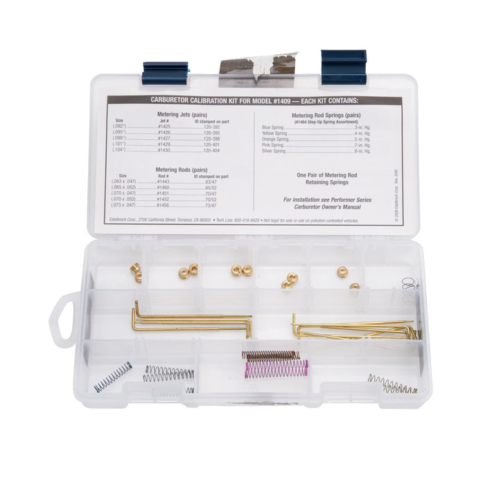 Edelbrock 1488 Edelbrock Marine Series 1409 carburetor calibration kit - Truck Part Superstore