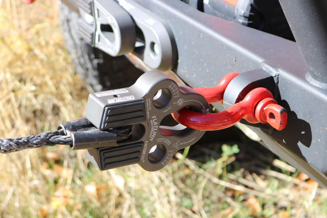 Factor 55 00225-06 Winch Line Shackle Mount Foldable Flatlink Multimount Gray Factor 55 - Truck Part Superstore