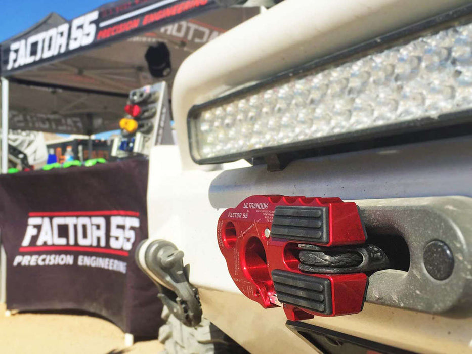 Factor 55 00250-06 UltraHook Winch Hook W/Shackle Mount Gray Factor 55 - Truck Part Superstore