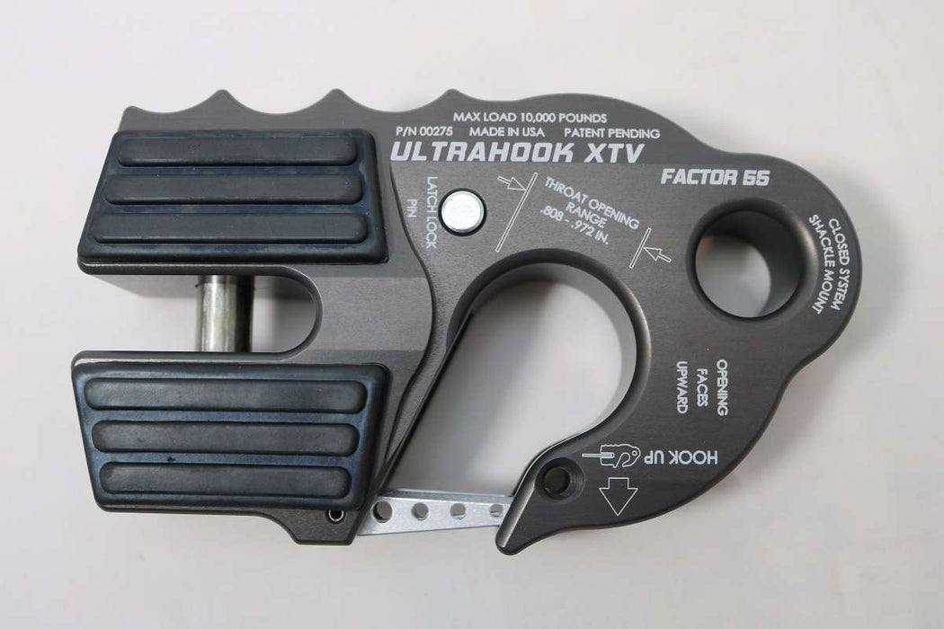 Factor 55 00275-06 UltraHook XTV Winch Hook For ATV/UTV Gray Factor 55 - Truck Part Superstore