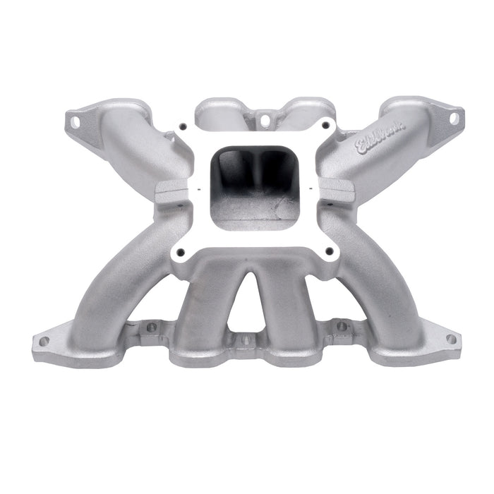 Edelbrock 2848 XX 2 PIECE MANIFOLD ROX SBC 4.5 BORE CENTER DIRT LATE MODEL STD FLANGE VERSION - Truck Part Superstore
