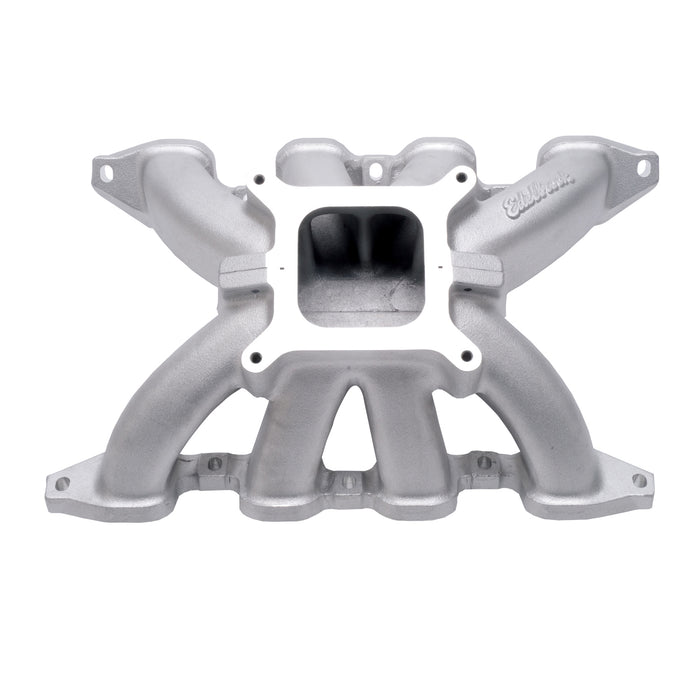 Edelbrock 2848 XX 2 PIECE MANIFOLD ROX SBC 4.5 BORE CENTER DIRT LATE MODEL STD FLANGE VERSION - Truck Part Superstore