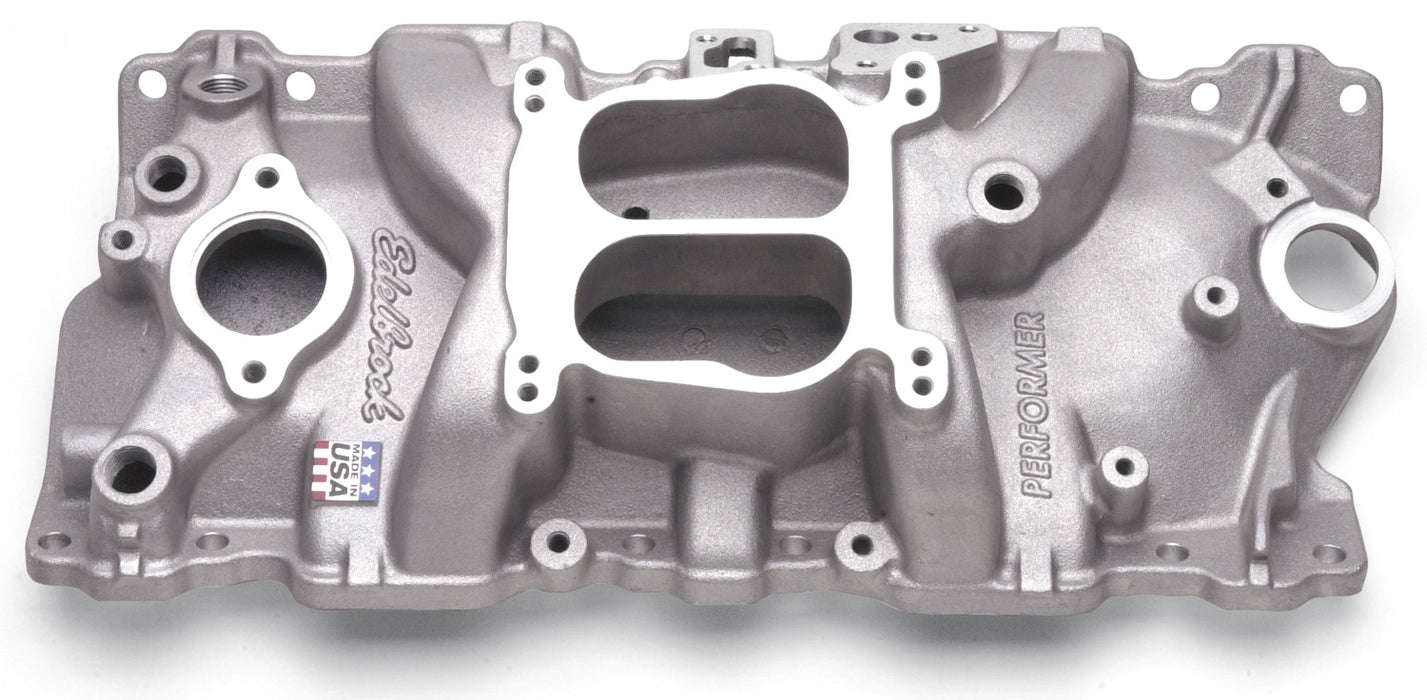 Edelbrock 3701 Edelbrock Performer Intake Manifold For Chevrolet 262-400 Small-Block V8 - Truck Part Superstore
