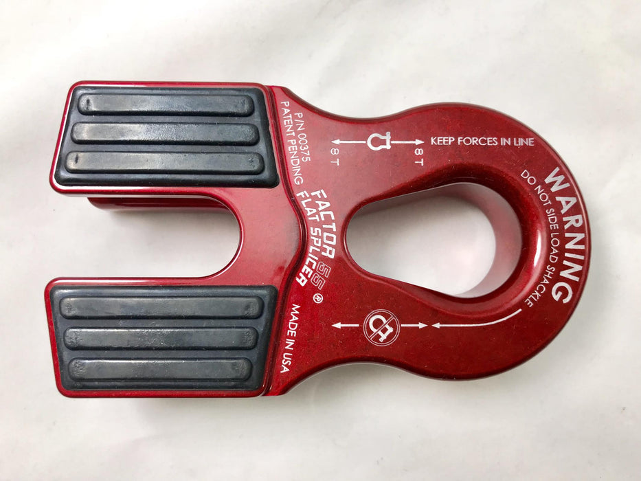 Factor 55 00375-01 Winch Line Shackle Mount Splice On Foldable Red Factor 55 - Truck Part Superstore