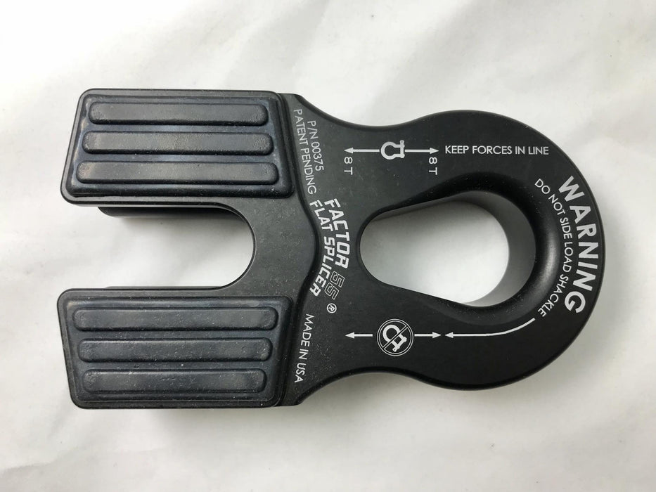 Factor 55 00375-04 Winch Line Shackle Mount Splice On Foldable Black Factor 55 - Truck Part Superstore