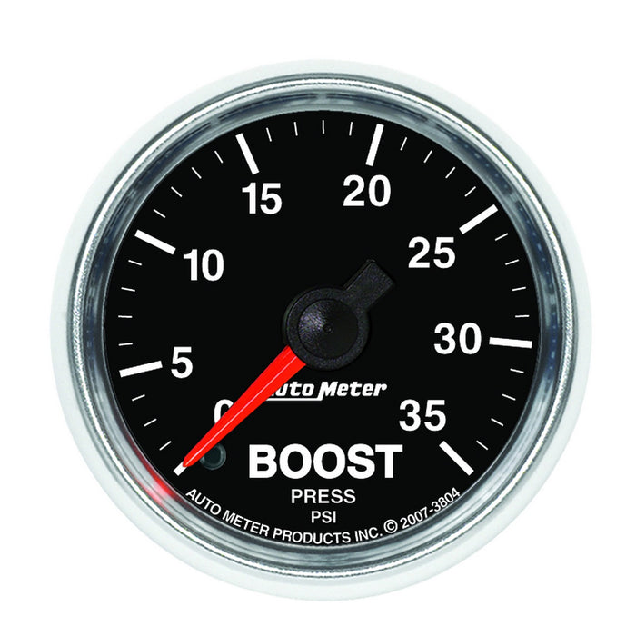 AutoMeter 3804 GAUGE; BOOST; 2 1/16in.; 35PSI; MECHANICAL; GS - Truck Part Superstore