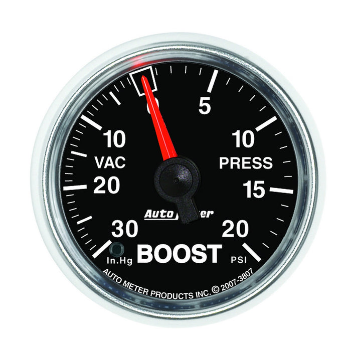 AutoMeter 3807 GAUGE; VAC/BOOST; 2 1/16in.; 30INHG-20PSI; MECHANICAL; GS - Truck Part Superstore