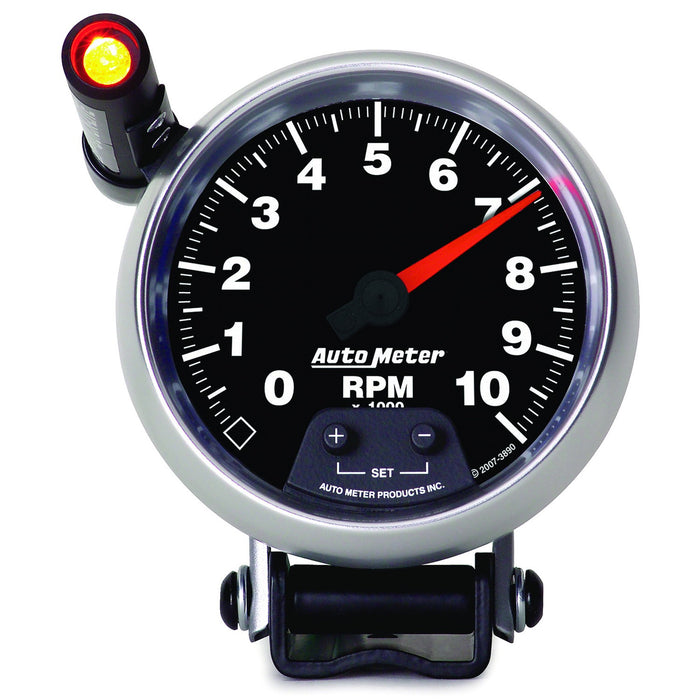 AutoMeter 3890 GAUGE; TACHOMETER; 3 3/4in.; 10K RPM; PEDESTAL W/EXT. QUICK-LITE; GS - Truck Part Superstore