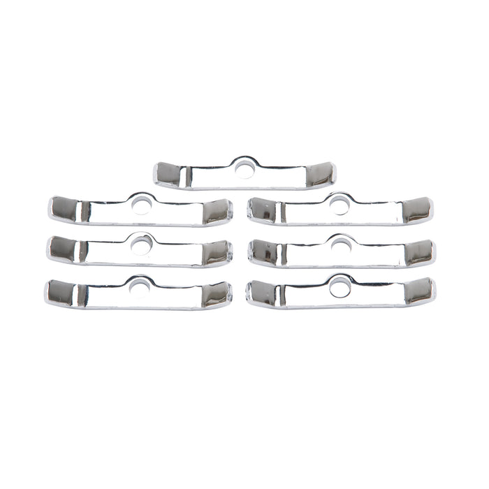 Edelbrock 4414 Edelbrock Hold-Down Tab Kits (Big Block Chevy; set of Chrome 7; 5in. long)? - Truck Part Superstore