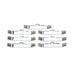 Edelbrock 4414 Edelbrock Hold-Down Tab Kits (Big Block Chevy; set of Chrome 7; 5in. long)? - Truck Part Superstore