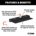CURT 60620 Double Lock Gooseneck Hitch; 2-5/16in. Ball; 30K (Brackets Required) - Truck Part Superstore