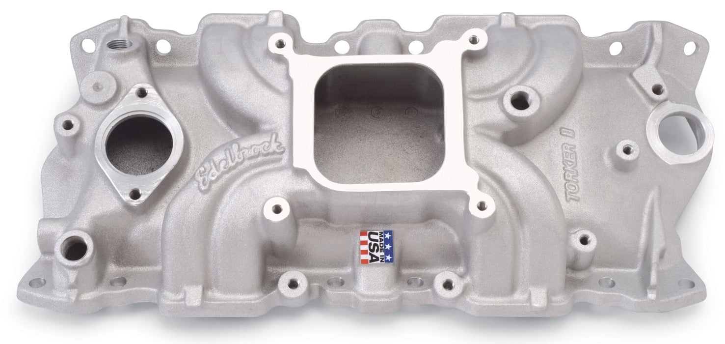 Edelbrock 5001 Edelbrock Torker II Intake Manifold For Chevrolet 262-400 Small-Block V8 - Truck Part Superstore