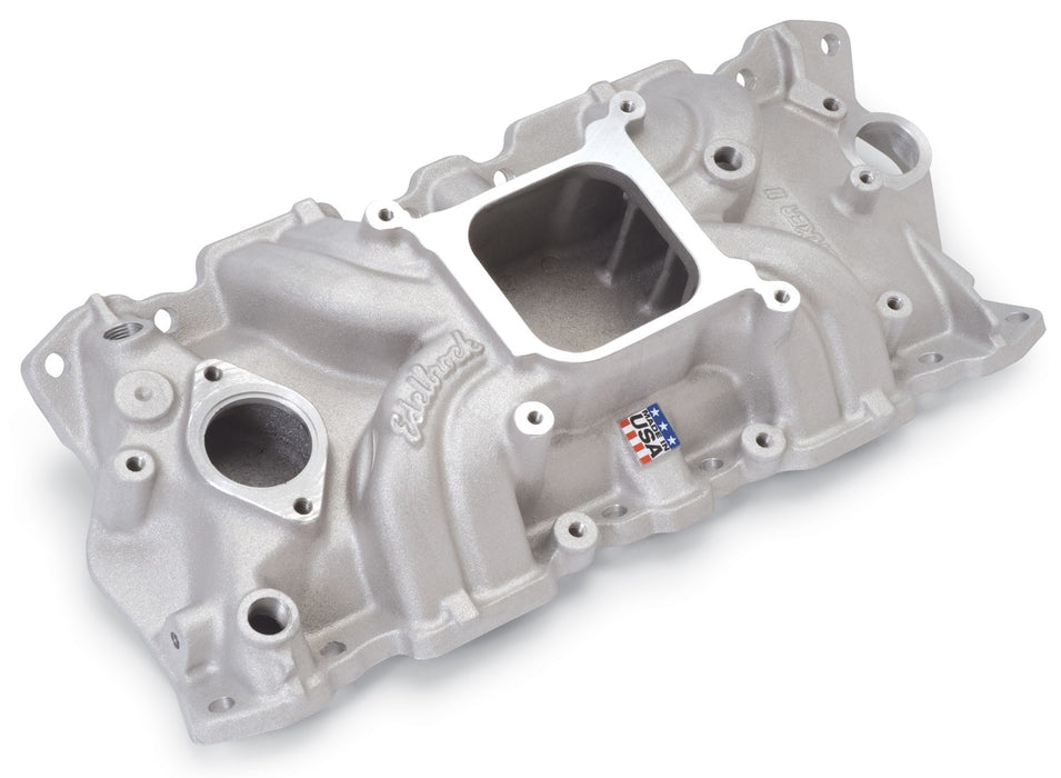 Edelbrock 5001 Edelbrock Torker II Intake Manifold For Chevrolet 262-400 Small-Block V8 - Truck Part Superstore