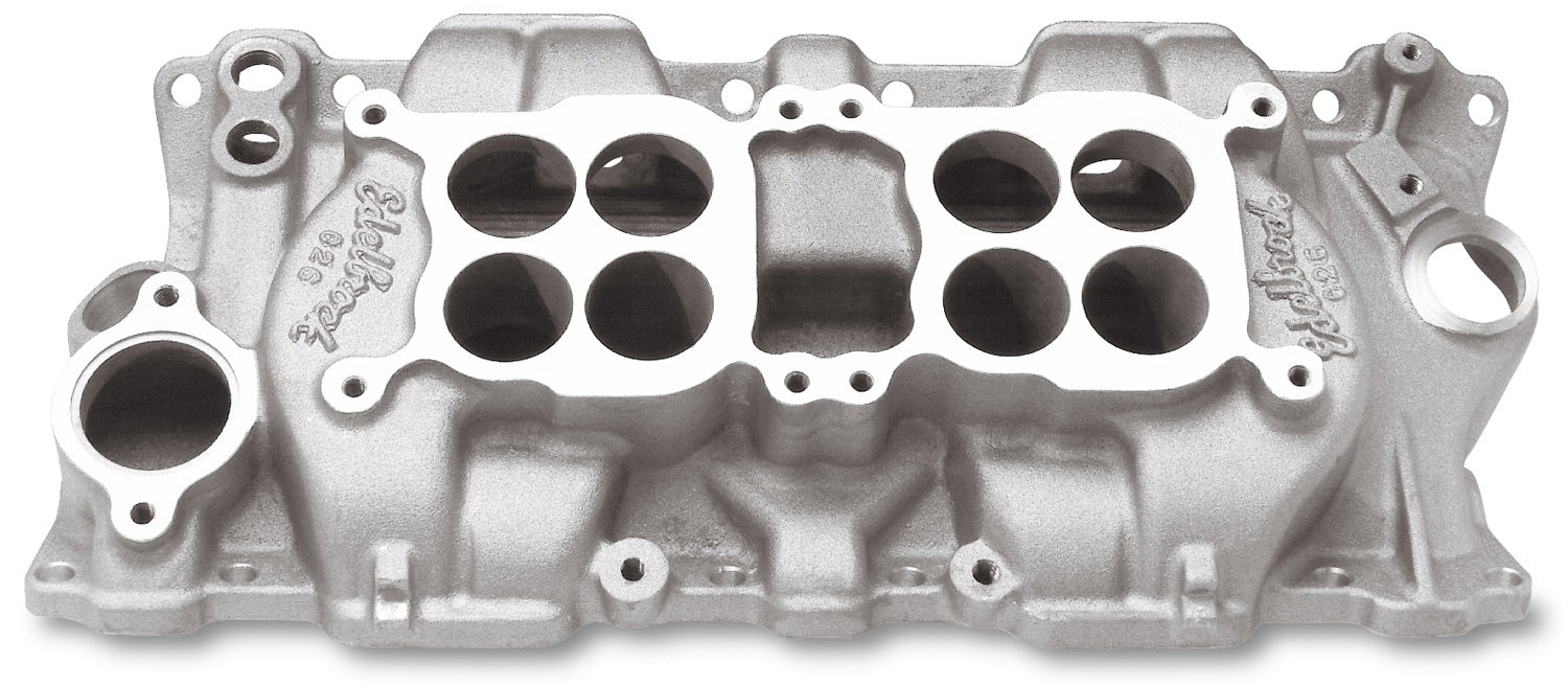 Edelbrock 5425 Dual-Quad Intake Manifold For Chevrolet 262-400 Small-Block V8 - Truck Part Superstore