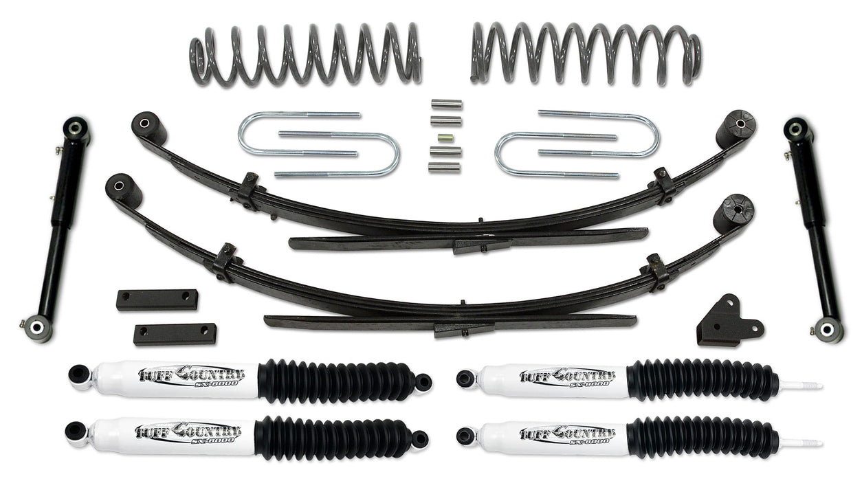 Tuff Country 43803KN 3.5 Inch Lift Kit 87-01 Jeep Cherokee EZ-Flex with Rear Leaf Springs w/ SX8000 Shocks Tuff Country - Truck Part Superstore
