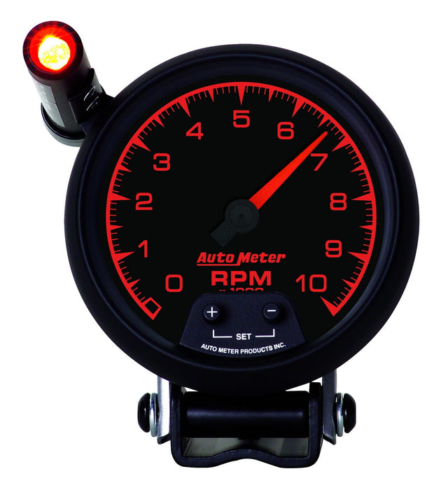 AutoMeter 5990 GAUGE; TACHOMETER; 3 3/4in.; 10K RPM; PEDESTAL W/EXT. QUICK-LITE; ES - Truck Part Superstore