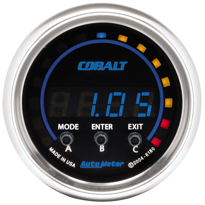 AutoMeter 6180 GAUGE; PERFORM METER; 2 1/16in.; 1/4 MILE/HP/0-60/60-0/G FORCES; DIGITAL; COBALT - Truck Part Superstore