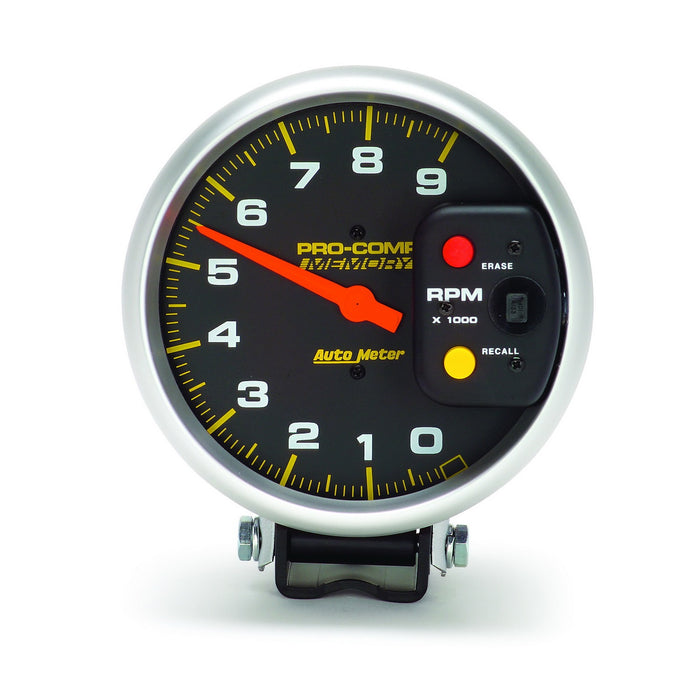AutoMeter 6809 GAUGE; TACHOMETER; 5in.; 9K RPM; PEDESTAL W/PEAK MEMORY; PRO-COMP - Truck Part Superstore
