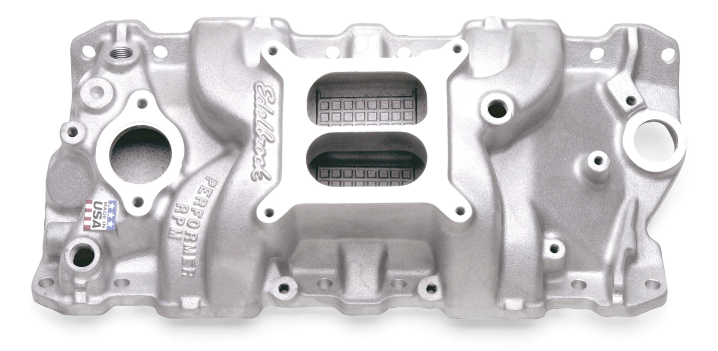 Edelbrock 7101 Edelbrock Performer RPM Intake Manifold For Chevrolet 262-400 Small-Block V8 - Truck Part Superstore
