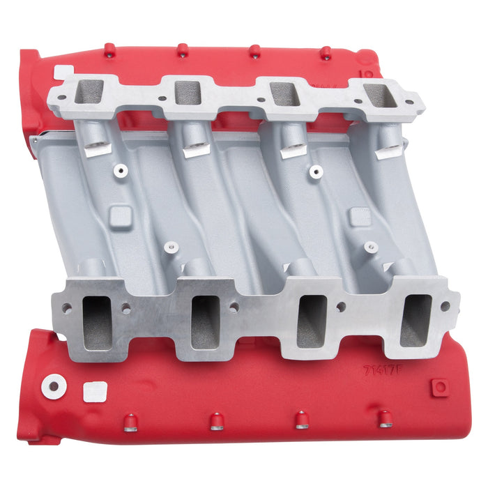 Edelbrock 7141 Edelbrock Cross-Ram GM LS3 Rectangular Port Intake Manifold LS Engines Red - Truck Part Superstore