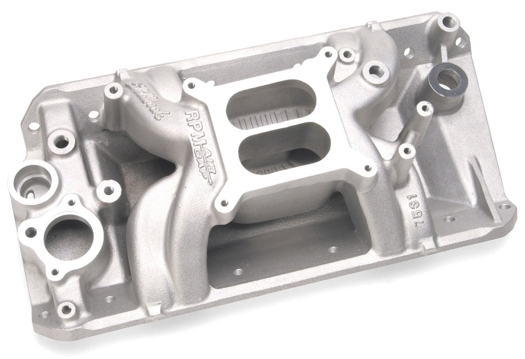 Edelbrock 7531 Edelbrock RPM Air-Gap AMC Intake Manifold for AMC 304-360-401 Small-Block V8 - Truck Part Superstore