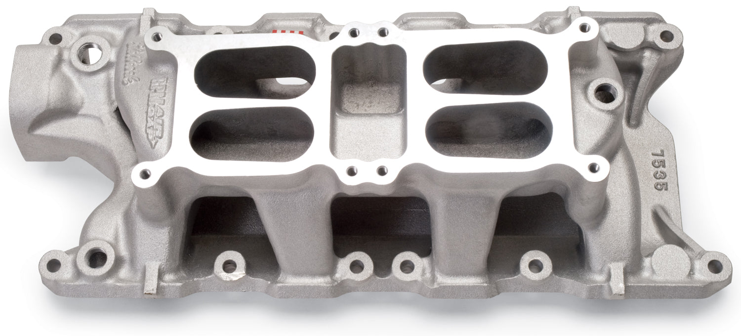 Edelbrock 7535 Edelbrock RPM Air-Gap Dual Quad Intake Manifold for Ford 289-347 Small-Block V8 - Truck Part Superstore