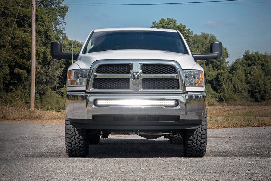Rough Country 70569 Dodge 40 Inch Curved LED Light Bar Hidden Bumper Mounts 10-18 RAM 2500/3500 Rough Country - Truck Part Superstore