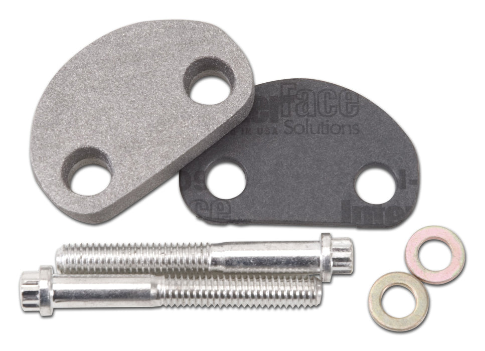 Edelbrock 8981 The Edelbrock?Choke Block-Off for Small Block Ford 351W/351C ?Intake Manifolds - Truck Part Superstore