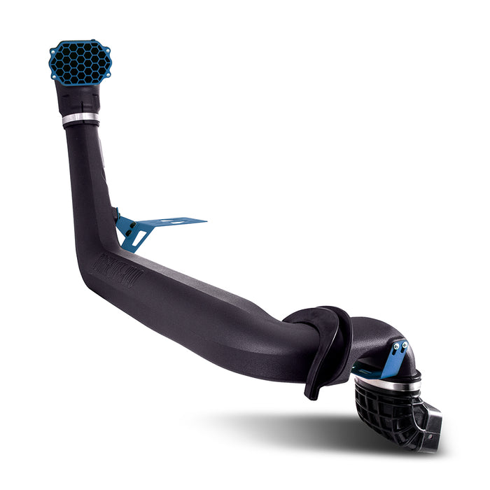 Mishimoto MMAI-JL-18NMWBL Jeep Wrangler JL Snorkel, 2018+, Micro-Wrinkle Blue - Truck Part Superstore