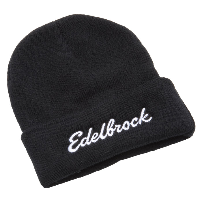 Edelbrock 9143 The Edelbrock knit beanie features an embroidered Edelbrock script logo. - Truck Part Superstore