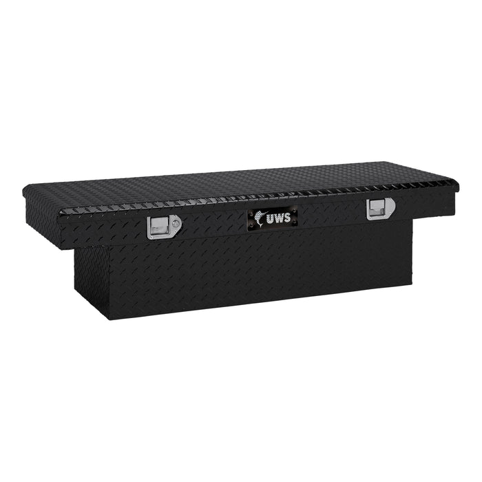 UWS TBS-54-BLK Gloss Black Aluminum 54in. Crossover Truck Tool Box (LTL Shipping Only) - Truck Part Superstore