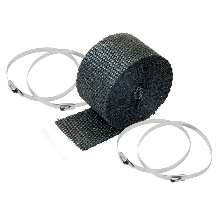 Design Engineering 10119 Pipe Wrap And Locking Ties Kit; 2 in. x 25 ft.; Black; - Truck Part Superstore