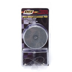 Design Engineering 10119 Pipe Wrap And Locking Ties Kit; 2 in. x 25 ft.; Black; - Truck Part Superstore