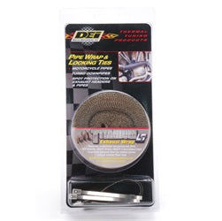 Design Engineering 10123 Pipe Wrap And Locking Ties Kit; 2 in. x 25 ft.; Titanium; - Truck Part Superstore