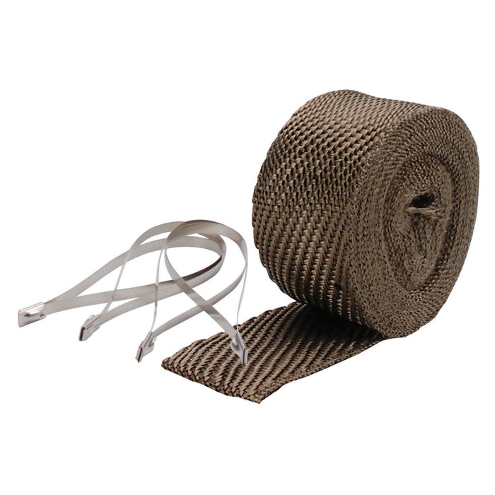 Design Engineering 10123 Pipe Wrap And Locking Ties Kit; 2 in. x 25 ft.; Titanium; - Truck Part Superstore