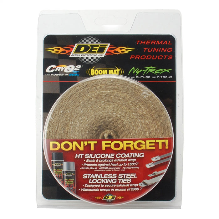 Design Engineering 10137 Exhaust Wrap; 2 ft. x 25 ft.; Tan; - Truck Part Superstore