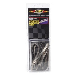 Design Engineering 10208 Positive Lock Ties; Stainless Steel; 7mm x 9 in.; 8 Pack; - Truck Part Superstore