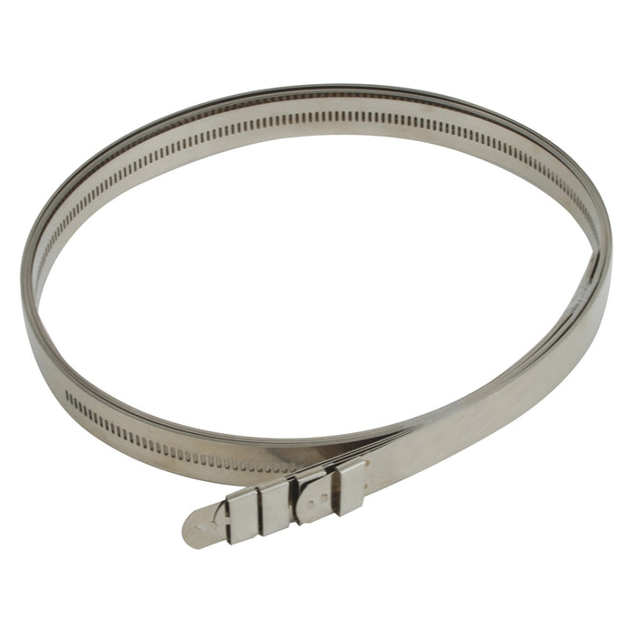 Design Engineering 91217 Positive Locking Ties; Stainless Steel; 1/2 in. x 40 in.; Bulk; - Truck Part Superstore