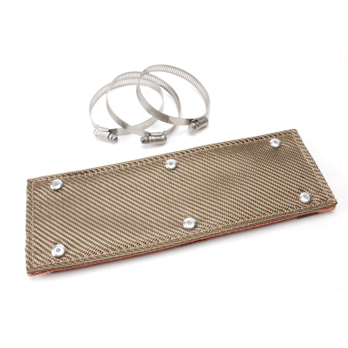 Design Engineering 10454 Titanium Pipe Shield™; 4 in. x 12 in.; - Truck Part Superstore