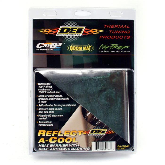 Design Engineering 10909 Reflect-A-Cool™ Heat Tape; 12 in. x 24 in. Sheet; Smaller Retail Package; - Truck Part Superstore