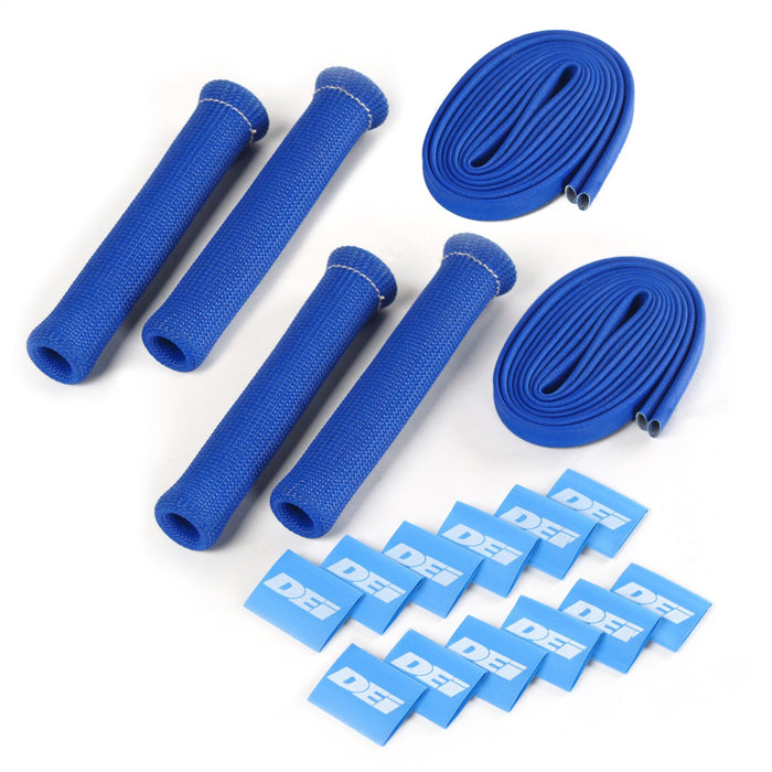 Design Engineering 10585 Protect-A-Boot™ And Spark Plug Wire Set; 4 Cylinder; Blue; - Truck Part Superstore