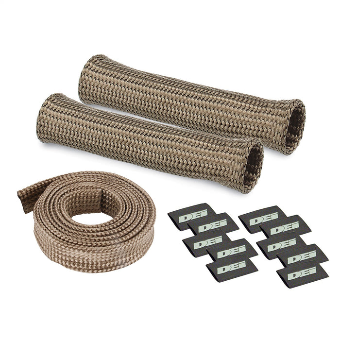 Design Engineering 10704 Protect-A-Boot™ And Spark Plug Wire Set; 2 Cylinder; Titanium; - Truck Part Superstore