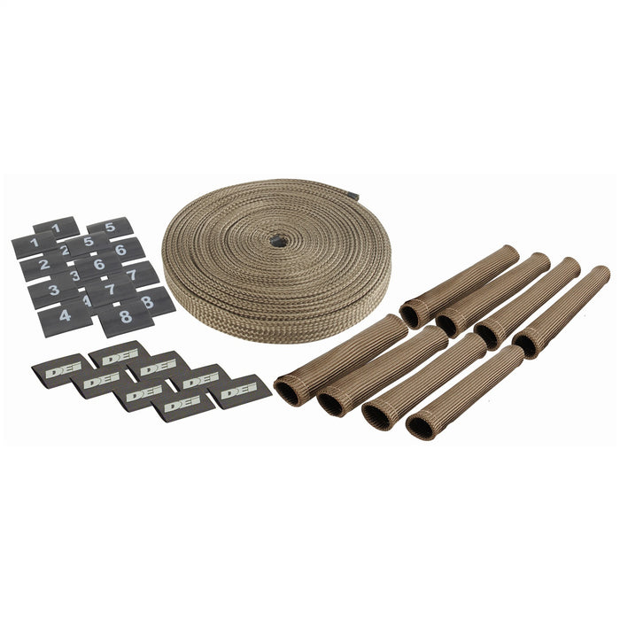 Design Engineering 10705 Protect-A-Boot™ And Spark Plug Wire Set; 8 Cylinder; Titanium; - Truck Part Superstore