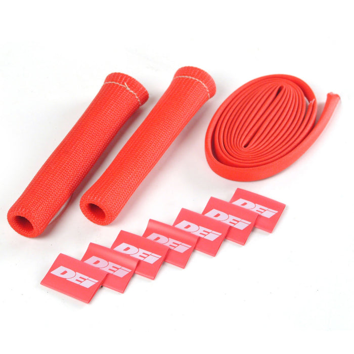 Design Engineering 10721 Protect-A-Boot™ And Spark Plug Wire Set; 2 Cylinder; Red; - Truck Part Superstore