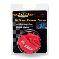 Design Engineering 10820 Hi-Temp Shrink Tube™; 18mm x 1.5 in.; Red; - Truck Part Superstore