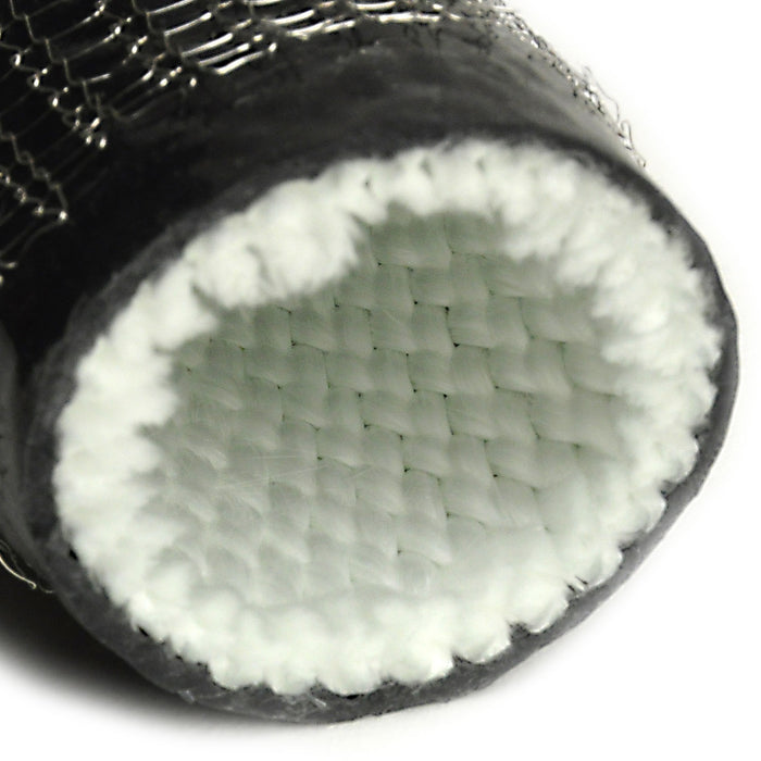 Design Engineering 10873 EXO™ Sleeve; 1 in. x 3 ft.; Mesh Over Silicone; - Truck Part Superstore