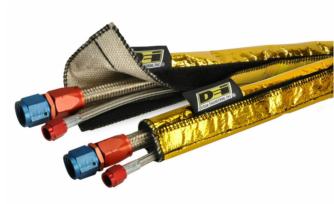 Design Engineering 10924 Heat Shroud GOLD™; 2 in. To 2-1/2 in. Inner Diameter x 3 ft.; - Truck Part Superstore